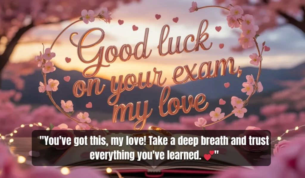 Sweet & Encouraging Exam Wishes